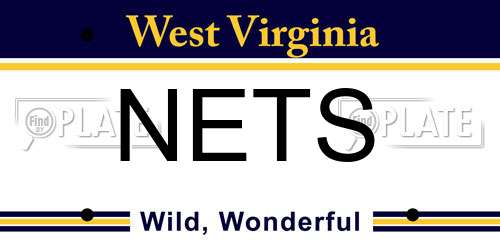 NETS West Virginia License Plate