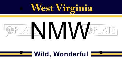 NMW West Virginia License Plate
