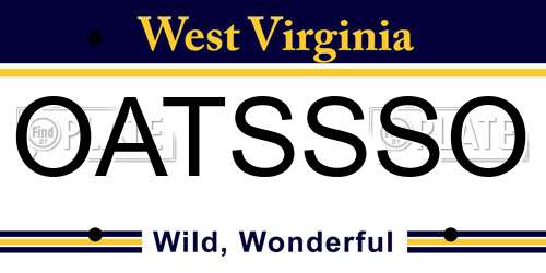 OATSSSO West Virginia License Plate