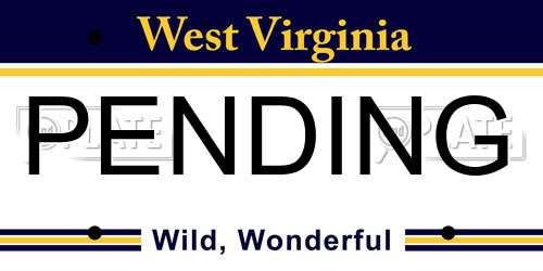 PENDING West Virginia License Plate