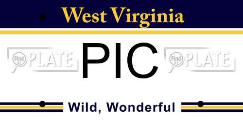 PIC West Virginia License Plate