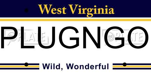PLUGNGO West Virginia License Plate