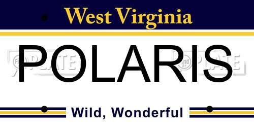POLARIS West Virginia License Plate