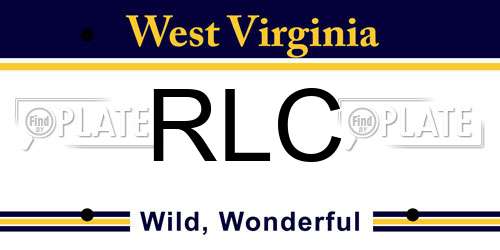 RLC West Virginia License Plate