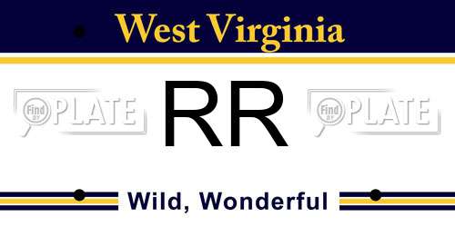 RR West Virginia License Plate