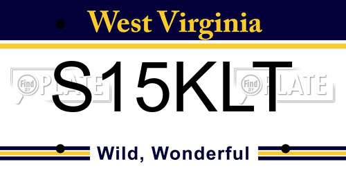 S15KLT West Virginia License Plate