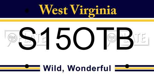 S15OTB West Virginia License Plate