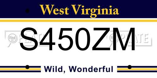 S450ZM West Virginia License Plate