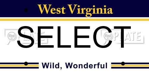 SELECT West Virginia License Plate