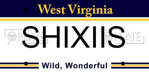 SHIXIIS West Virginia License Plate