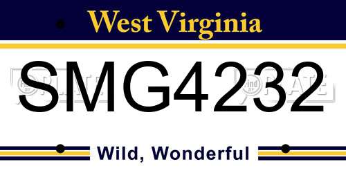 SMG4232 West Virginia License Plate