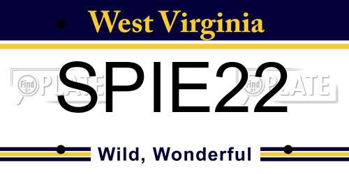 SPIE22 West Virginia License Plate