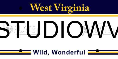 STUDIOWV West Virginia License Plate
