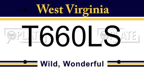 T660LS West Virginia License Plate