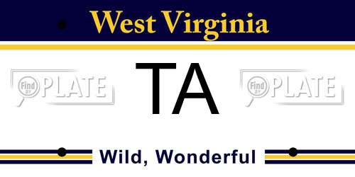 TA West Virginia License Plate