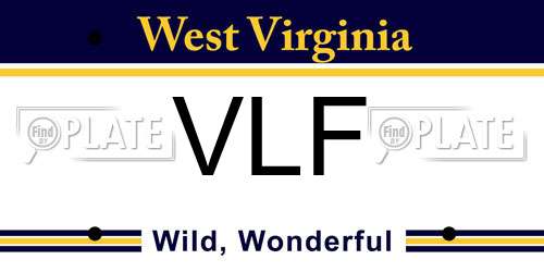 VLF West Virginia License Plate