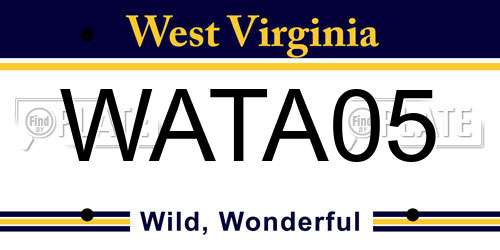 WATA05 West Virginia License Plate