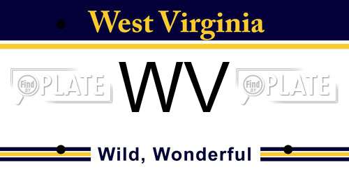 WV West Virginia License Plate
