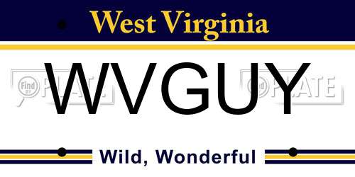 WVGUY West Virginia License Plate