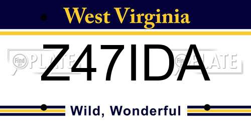 Z47IDA West Virginia License Plate
