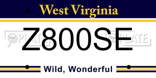 Z800SE West Virginia License Plate