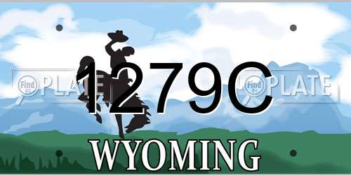 1279C Wyoming License Plate