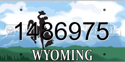 1486975 Wyoming License Plate