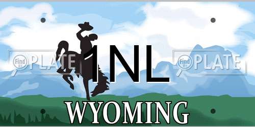 1NL Wyoming License Plate