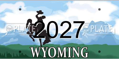 2027 Wyoming License Plate