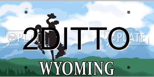 2DITTO Wyoming License Plate