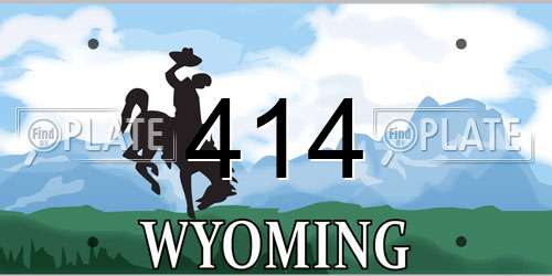 414 Wyoming License Plate