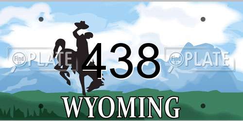 438 Wyoming License Plate