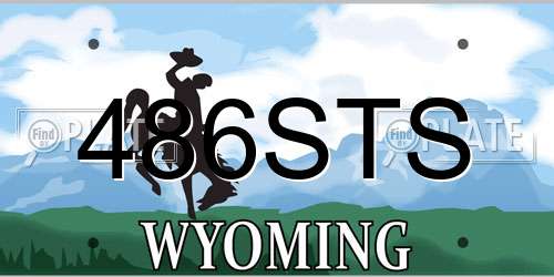 486STS Wyoming License Plate