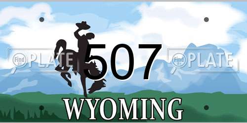 507 Wyoming License Plate