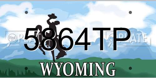 5864TP Wyoming License Plate
