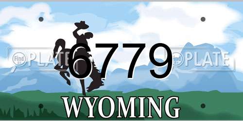 6779 Wyoming License Plate