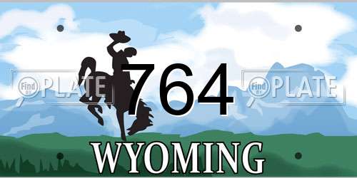 764 Wyoming License Plate