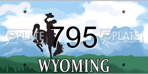 795 Wyoming License Plate