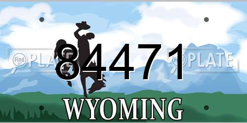 84471 Wyoming License Plate