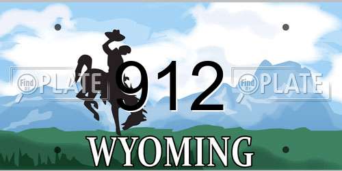 912 Wyoming License Plate