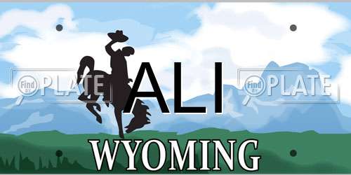 ALI Wyoming License Plate
