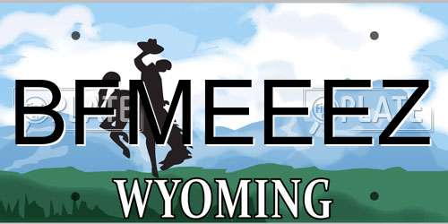 BFMEEEZ Wyoming License Plate