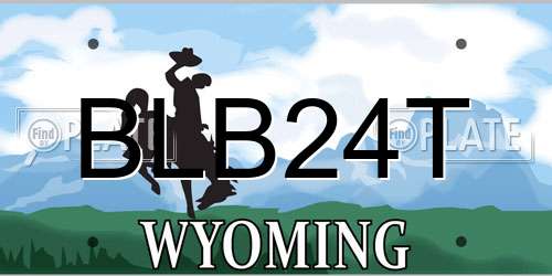 BLB24T Wyoming License Plate