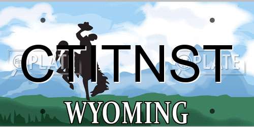 CTITNST Wyoming License Plate