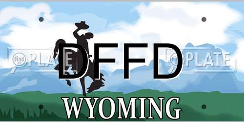 DFFD Wyoming License Plate