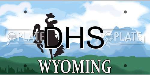 DHS Wyoming License Plate