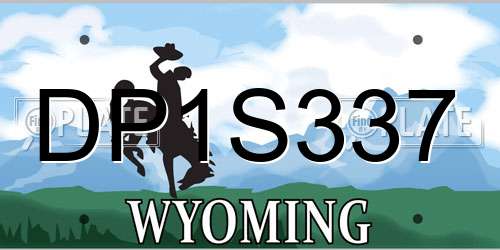 DP1S337 Wyoming License Plate