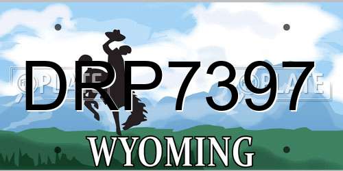 DRP7397 Wyoming License Plate