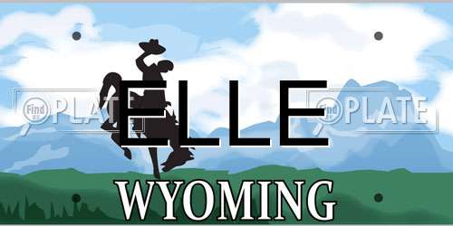 ELLE Wyoming License Plate
