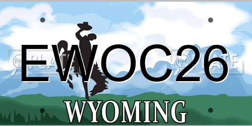 EWOC26 Wyoming License Plate